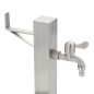 vidaXL Fontanella a Colonna in Acciaio Inossidabile Quadrata 65 cm vidaXL Fontanella a Colonna in Acciaio Inossidabile Quadrata 65 cm