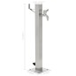 vidaXL Fontanella a Colonna in Acciaio Inossidabile Quadrata 65 cm vidaXL Fontanella a Colonna in Acciaio Inossidabile Quadrata 65 cm