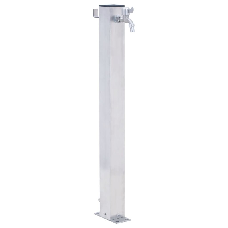 vidaXL Colonna d'Acqua da Giardino 40 cm Acciaio Inox Quadrato vidaXL Colonna d'Acqua da Giardino 40 cm Acciaio Inox Quadrato