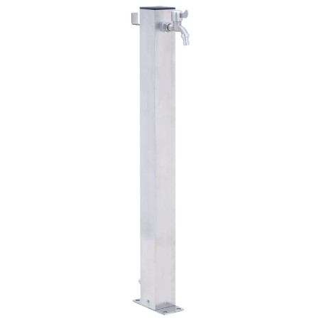 vidaXL Colonna d'Acqua da Giardino 40 cm Acciaio Inox Quadrato