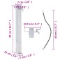 vidaXL Colonna d'Acqua da Giardino 40 cm Acciaio Inox Quadrato vidaXL Colonna d'Acqua da Giardino 40 cm Acciaio Inox Quadrato