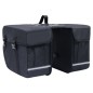 vidaXL Borsa Doppia Bicicletta Impermeabile per Portapacchi 35 L Nero vidaXL Borsa Doppia Bicicletta Impermeabile per Portapacchi 35 L Nero