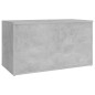 vidaXL Baule Grigio Cemento 84x42x46 cm in Truciolato vidaXL Baule Grigio Cemento 84x42x46 cm in Truciolato