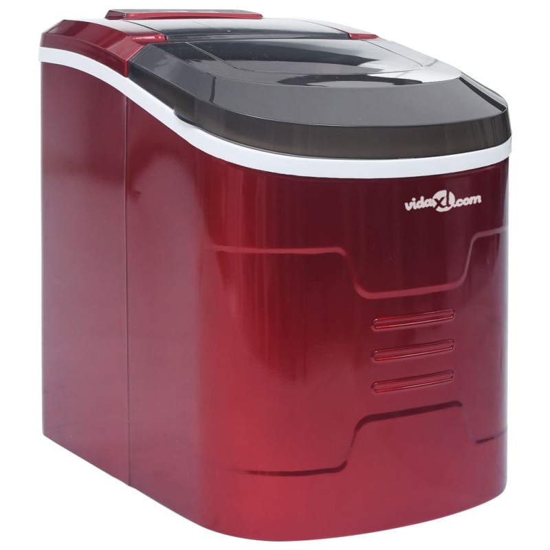 vidaXL Macchina per il Ghiaccio Rossa 2,4 L 15 kg / 24 h vidaXL Macchina per il Ghiaccio Rossa 2,4 L 15 kg / 24 h