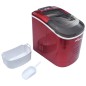 vidaXL Macchina per il Ghiaccio Rossa 2,4 L 15 kg / 24 h vidaXL Macchina per il Ghiaccio Rossa 2,4 L 15 kg / 24 h