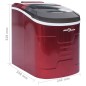 vidaXL Macchina per il Ghiaccio Rossa 2,4 L 15 kg / 24 h vidaXL Macchina per il Ghiaccio Rossa 2,4 L 15 kg / 24 h