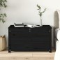 vidaXL Contenitore Portaoggetti Nero 80x40x45,5cm Legno Massello Pino vidaXL Contenitore Portaoggetti Nero 80x40x45,5cm Legno Massello Pino