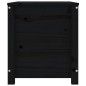 vidaXL Contenitore Portaoggetti Nero 80x40x45,5cm Legno Massello Pino vidaXL Contenitore Portaoggetti Nero 80x40x45,5cm Legno Massello Pino