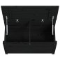 vidaXL Contenitore Portaoggetti Nero 80x40x45,5cm Legno Massello Pino vidaXL Contenitore Portaoggetti Nero 80x40x45,5cm Legno Massello Pino