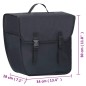 vidaXL Borsa Singola Bicicletta Impermeabile per Portapacchi 21 L Nero vidaXL Borsa Singola Bicicletta Impermeabile per Portapacchi 21 L Nero