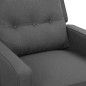 vidaXL Poltrona Alzapersona Grigio Chiaro Tessuto