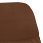 vidaXL Poltrona Relax con Poggiapiedi Marrone Similpelle Scamosciata