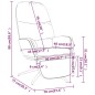 vidaXL Poltrona Relax con Poggiapiedi Marrone Similpelle Scamosciata