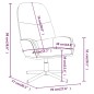vidaXL Poltrona Rilassante con Sgabello Grigio in Similpelle vidaXL Poltrona Rilassante con Sgabello Grigio in Similpelle