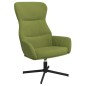 vidaXL Poltrona Relax con Poggiapiedi Verde Chiaro in Velluto vidaXL Poltrona Relax con Poggiapiedi Verde Chiaro in Velluto