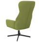 vidaXL Poltrona Relax con Poggiapiedi Verde Chiaro in Velluto vidaXL Poltrona Relax con Poggiapiedi Verde Chiaro in Velluto