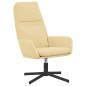 vidaXL Poltrona Relax con Poggiapiedi Bianco Crema in Velluto vidaXL Poltrona Relax con Poggiapiedi Bianco Crema in Velluto
