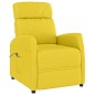 vidaXL Poltrona Alzapersona Giallo Chiaro in Tessuto