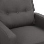 vidaXL Poltrona Elettrica Reclinabile Grigio Scuro in Tessuto