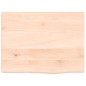 vidaXL Piano Bagno 40x30x2 cm in Legno Massello Non Trattato