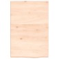 vidaXL Piano Bagno 40x60x4 cm in Legno Massello Non Trattato