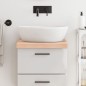 vidaXL Piano Bagno 40x50x6 cm in Legno Massello Non Trattato
