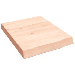 vidaXL Piano Bagno 40x50x6 cm in Legno Massello Non Trattato