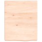 vidaXL Piano Bagno 40x50x6 cm in Legno Massello Non Trattato