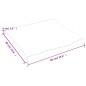 vidaXL Piano Bagno 60x60x4 cm in Legno Massello Non Trattato
