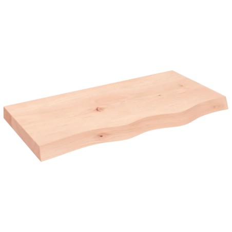 vidaXL Piano Bagno 80x40x6 cm in Legno Massello Non Trattato