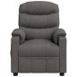 vidaXL Poltrona Alzapersona in Tessuto Grigio Scuro