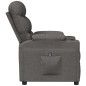 vidaXL Poltrona Alzapersona in Tessuto Grigio Scuro