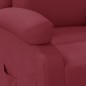 vidaXL Poltrona Reclinabile Rosso Vino in Similpelle