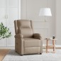 vidaXL Poltrona Reclinabile Cappuccino in Similpelle