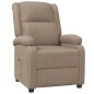 vidaXL Poltrona Reclinabile Cappuccino in Similpelle