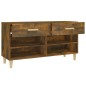 Scarpiera Rovere Fumo 102x35x55 cm in Legno Multistrato Scarpiera Rovere Fumo 102x35x55 cm in Legno Multistrato