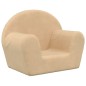 vidaXL Divano per Bambini Crema in Morbido Peluche vidaXL Divano per Bambini Crema in Morbido Peluche