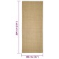 vidaXL Tappeto in Sisal per Tiragraffi 80x200 cm vidaXL Tappeto in Sisal per Tiragraffi 80x200 cm