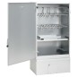 vidaXL Forno Affumicatore BBQ Trucioli Legno 44,5x29x83cm Acciaio Inox vidaXL Forno Affumicatore BBQ Trucioli Legno 44,5x29x83cm Acciaio Inox