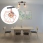 vidaXL Plafoniera con 2 Faretti E14 Nera e Rame vidaXL Plafoniera con 2 Faretti E14 Nera e Rame