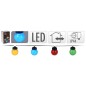 ProGarden Set di Luci LED per Feste 20 Lampade Multicolori 12 V ProGarden Set di Luci LED per Feste 20 Lampade Multicolori 12 V