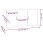 vidaXL Supporto per Acquario 121x41x58 cm in Legno Multistrato Nero