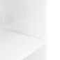 vidaXL Supporto Acquario 36x75x72,5 cm Legno Multistrato Bianco Lucido