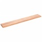 vidaXL Piano Bagno Marrone Chiaro 220x30x6 cm Legno Massello Trattato