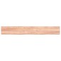 vidaXL Piano Bagno Marrone Chiaro 220x30x6 cm Legno Massello Trattato