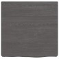 vidaXL Piano Bagno Grigio Scuro 40x40x6 cm Legno Massello Trattato