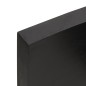 vidaXL Piano Bagno Grigio Scuro 40x40x6 cm Legno Massello Trattato