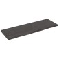 vidaXL Piano Bagno Marrone Scuro 120x40x(2-4)cm Legno Trattato