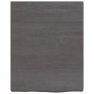 vidaXL Piano Bagno Grigio Scuro 40x50x4 cm Legno Massello Trattato