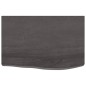 vidaXL Piano Bagno Marrone Scuro 60x40x(2-6)cm Legno Massello Trattato